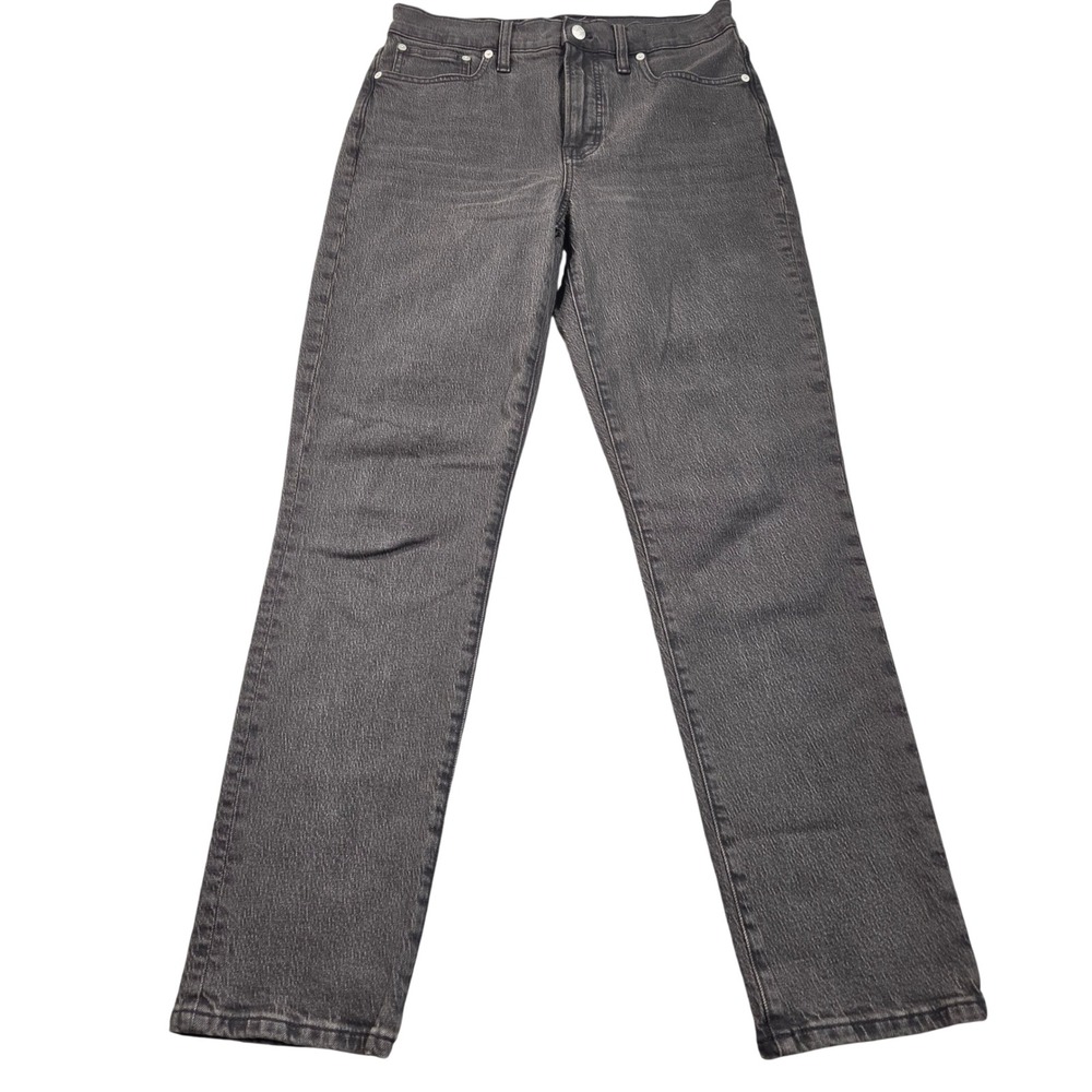 Madewell The Perfect Vintage Jean Womens 28T Black High Rise Straight Leg